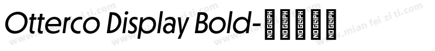 Otterco Display Bold字体转换